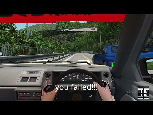 How to ATTAAACK Intense Touge battle AE86 drift VS GTR R34