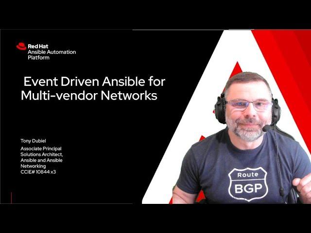 Event Driven Ansible for Multivendor Networks