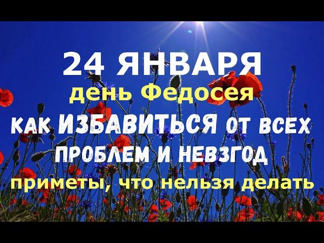 24 января. День Федосея. КАК ИЗБАВИТЬСЯ ОТ ВСЕХ ПРОБЛЕМ И НЕВЗГОД/Народные приметы