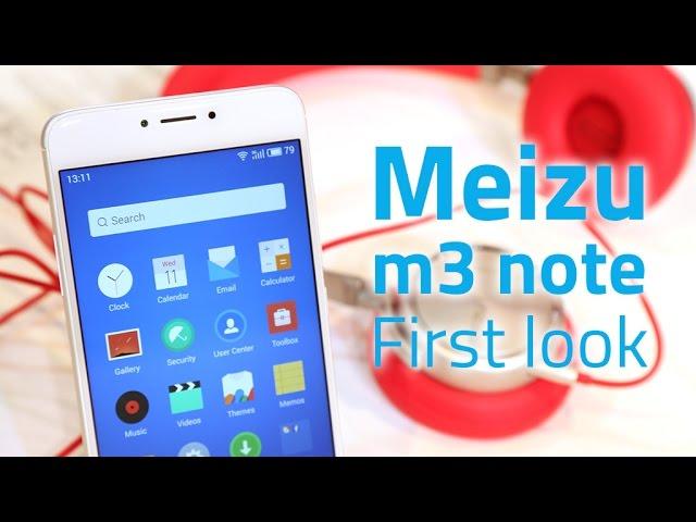 Meizu m3 note First Look