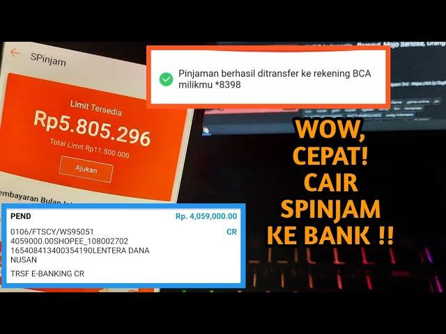 CEPAT! Cara Mencairkan SPinjam ShopeePay ke Bank BCA / Rekening Bank Sangat Mudah.