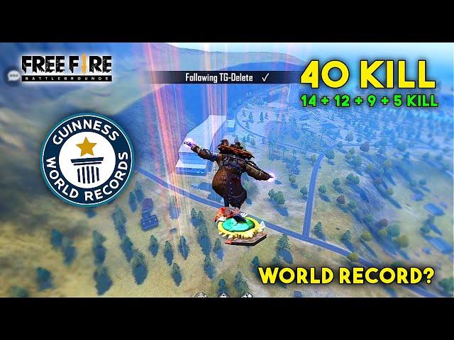 TOTAL 40 KILL WORLD RECORD? HEROIC RANK MATCH | GARENA FREE FIRE | TOTAL GAMING