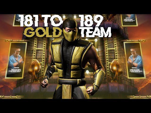 Action Movie Fatal Tower Match 181 to 189 using Gold Team  | MK Mobile