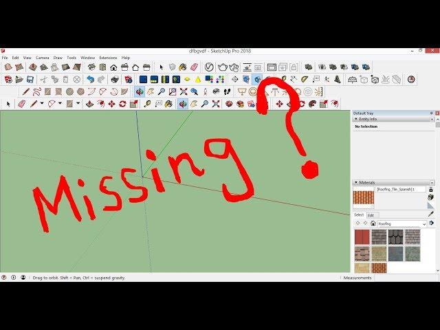 Sketchup model missing ( hidden) [ Solved}