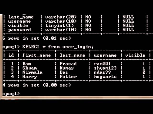 MySQL Tutorial for Beginners - 3 - Selecting Data from Tables in a Database