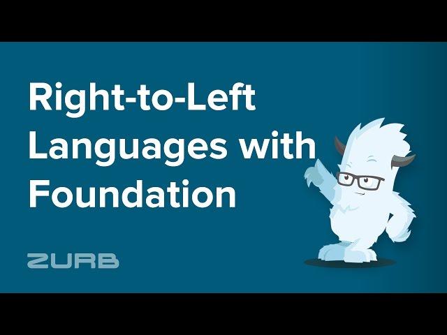 ↔️  Right to Left Languages | Foundation 6 by ZURB