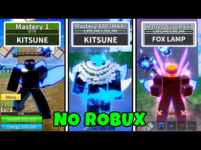 "NOOB TO PRO" get Kitsune Fruit and all Items without Robux | Unlocked Shark & Cyborg Full Awakening