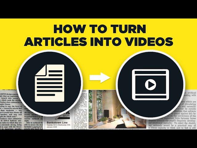 How to do Turn Articles Into Videos | Video Content Marketing using RazorArts and Canva