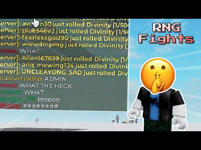 Using Admin on a Secret Account (Roblox RNG Fights)