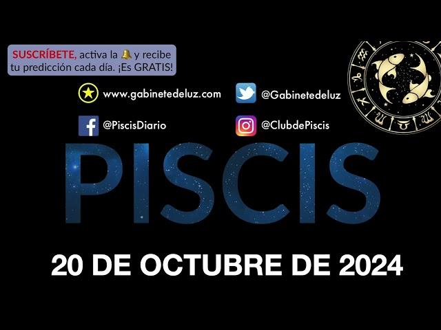 Horóscopo Diario - Piscis - 20 de Octubre de 2024.