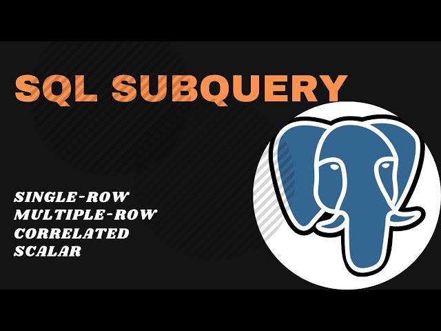 SQL Queries 3 -  SubQuery