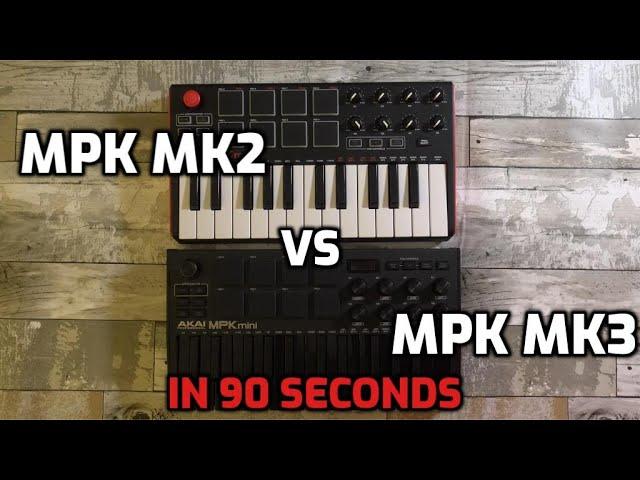 Akai MPK Mini Mk2 vs MPK Mini Mk3 in Less Than 90 Seconds | Nefertiti Gold