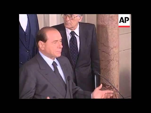 Italian president formally asks Berlusconi to form government