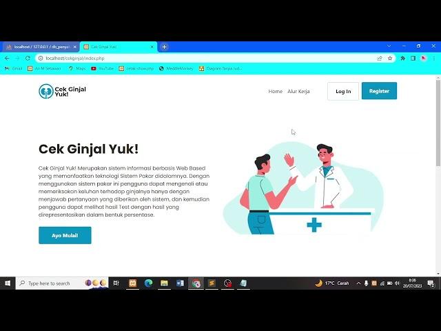 Demo Aplikasi Sistem Pakar Penyakit Ginjal Menggunakan Metode Foward Chaining (Free Source Code)