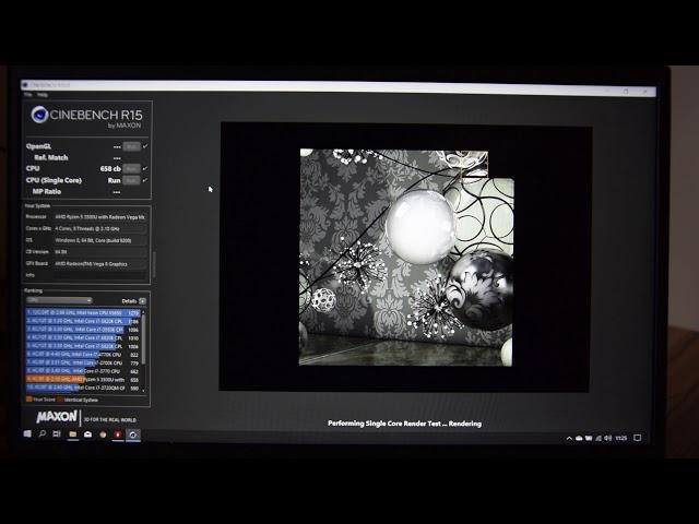 Ryzen 5 3500U Cinebench R15 / Asus ZenBook 2019