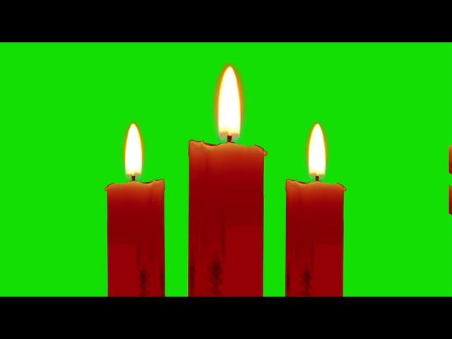 colorful candle with flame ||green screen video background #flame