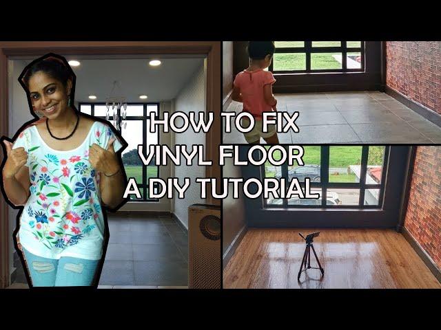 CARA MUDAH MEMASANG LANTAI VINYL | HOW TO FIX VINYL FLOOR DIY TUTORIAL MALAYSIA