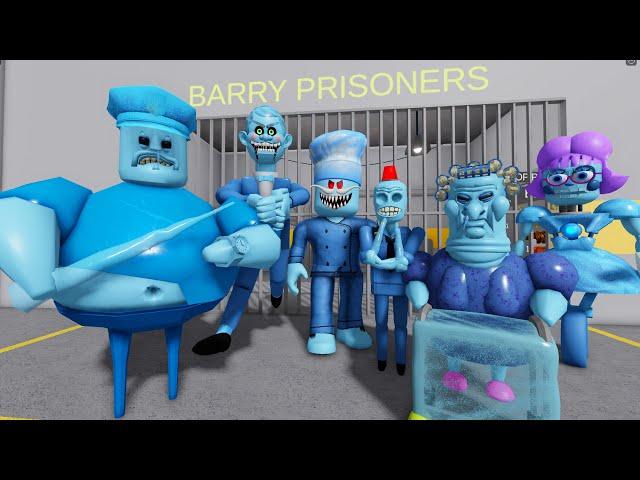 Escaping from a FROZEN BARRY'S PRISON RUN! And BECAME a ALL MORPHS (#Roblox)