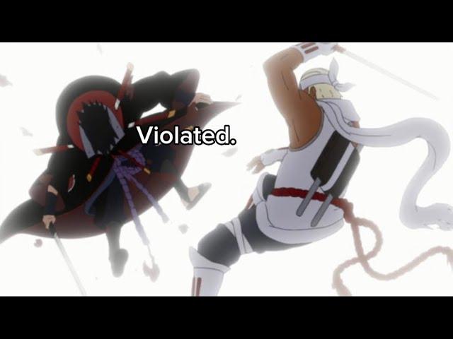 Killer bee VIOLATES Sasuke and they jump him for it.