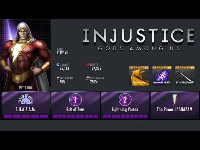 Injustice Mobile: New 52 Shazam Upgrading to Max