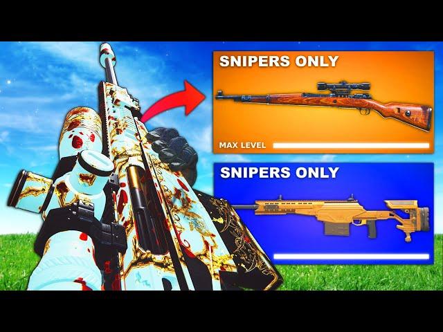 The SNIPERS ONLY Win Challenge in Warzone 3!