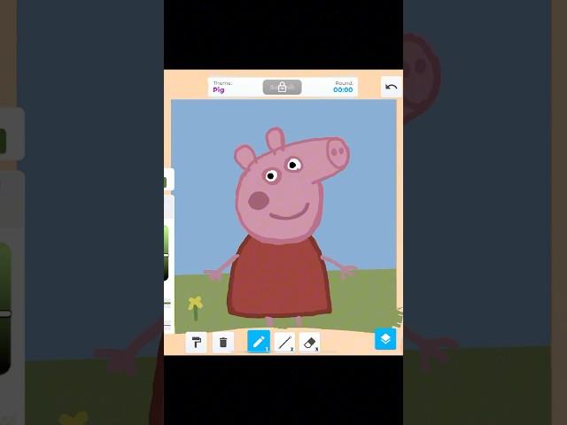 Do you love Peppa?  #speeddraw #roblox #drawing #shorts ##gaming #painting #art #artist