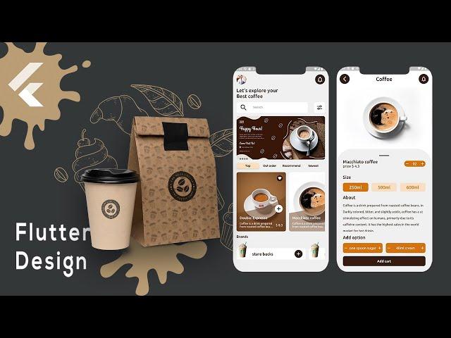 Coffee Mobile App -Flutter UI- Speed Code.