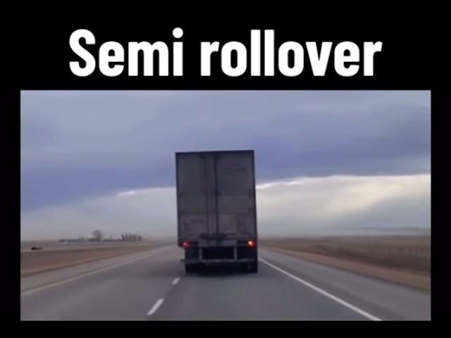 Empty or Lightly loaded trailer Roll over in High Wind