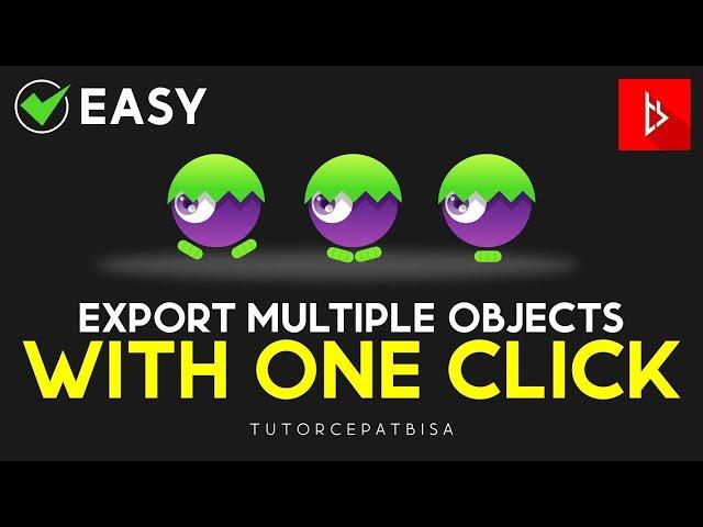 INKSCAPE TUTORIAL - Export Multiple Object With One Click !