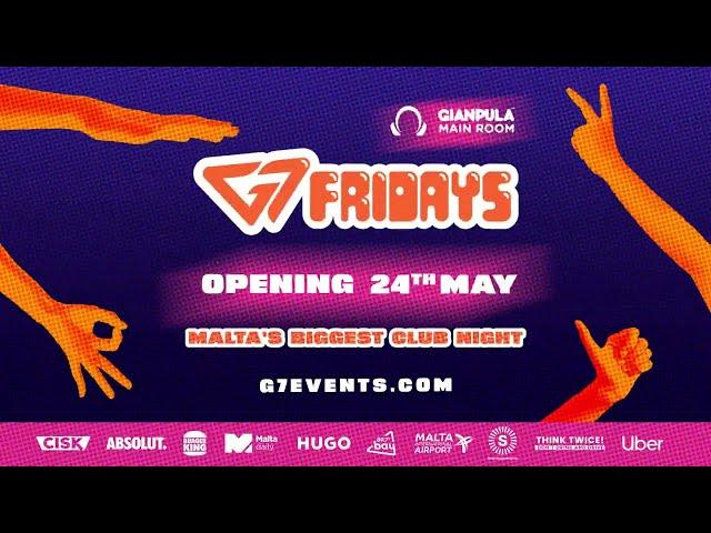 G7 Fridays 2024 - Opening 24th May