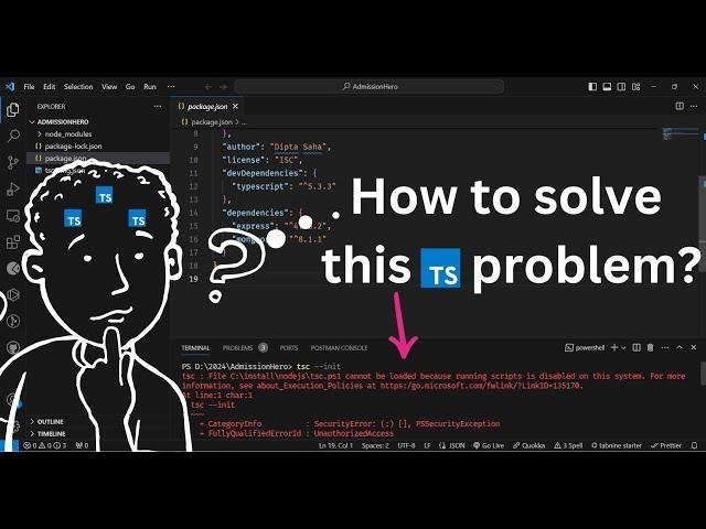 File C:\install\nodejs\tsc.ps1 cannot be loaded because running scripts is disabled on this system