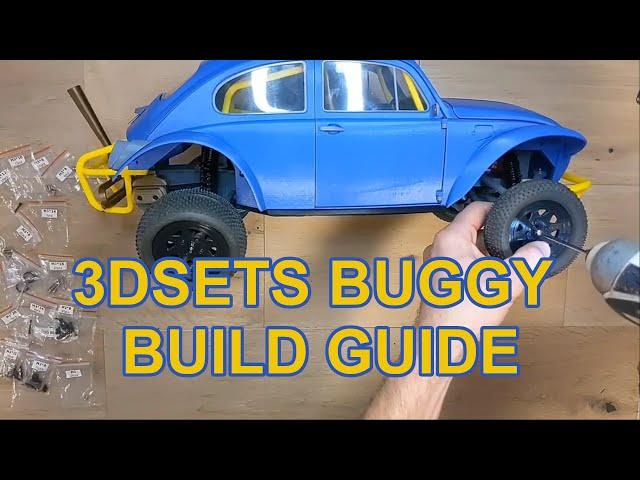 3DSets Buggy Build Guide - Full 3d printed RC rwd VW buggy build with electronics