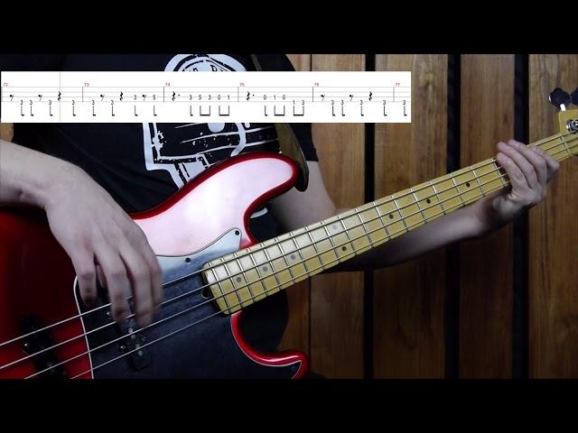 Bruno Mars - Locked out of Heaven (bass cover) (play-along with tab)