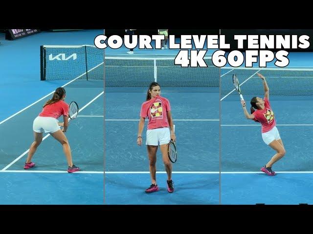 Emma Raducanu Satisfying Court Level Practice 2024 (4K 60FPS)