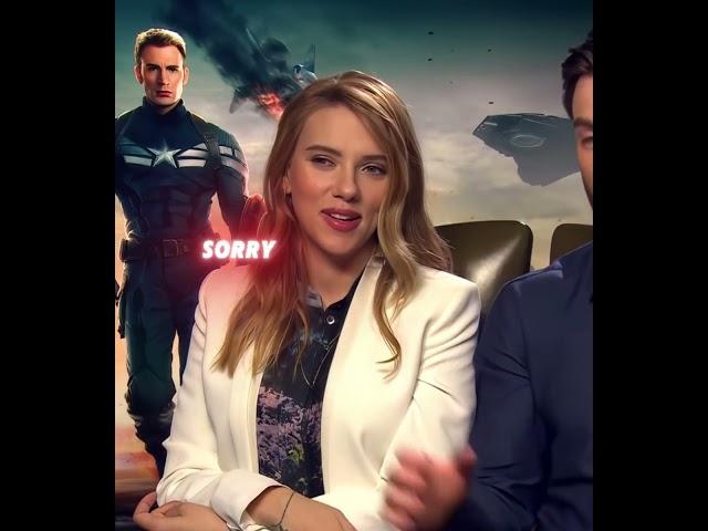 Scarlett Johansson is upset by Chris Evans' "Hemsworth is best looking" comment - Steve Rogers Edit