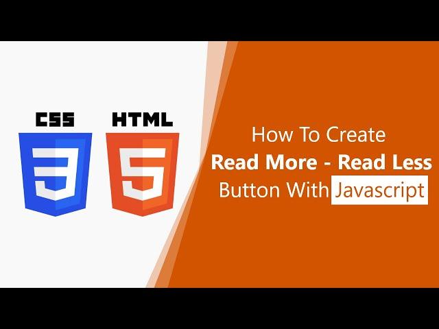 how to create a "read more - read less" button with JavaScript