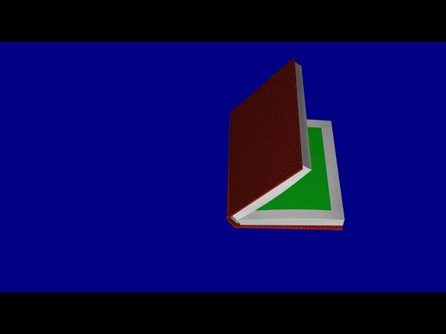 Animated Book Opening Green Screen Video | Book Open and Close Green Screen & Blue Background