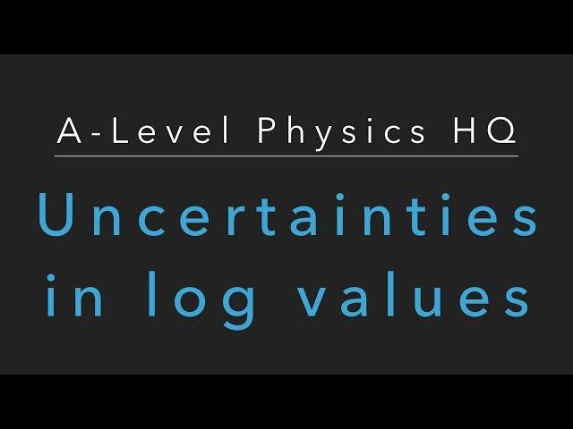 How to calculate absolute uncertainties in log values
