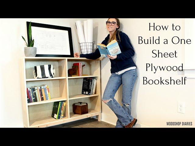 How to Build a One Sheet Plywood Bookshelf