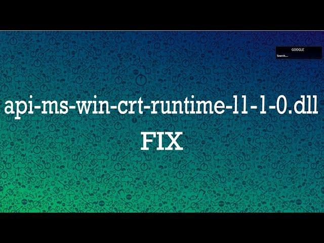 How to Fix api-ms-win-crt-runtime-l1-1-0.dll missing in Windows 10/8.1/8/7