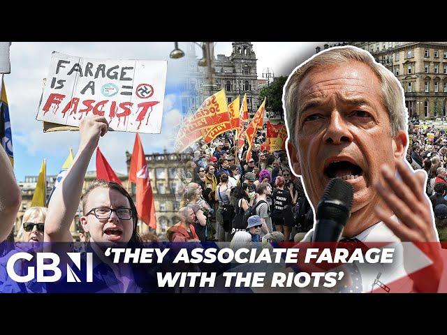 Nigel Farage's office TARGETED as HUNDREDS of anti-racism activists blame Reform UK leader for riots