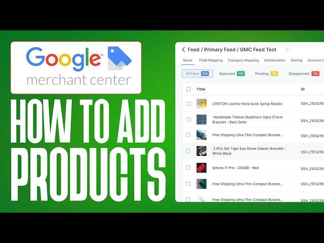 How To Add Products To Google Merchant Center (2024)