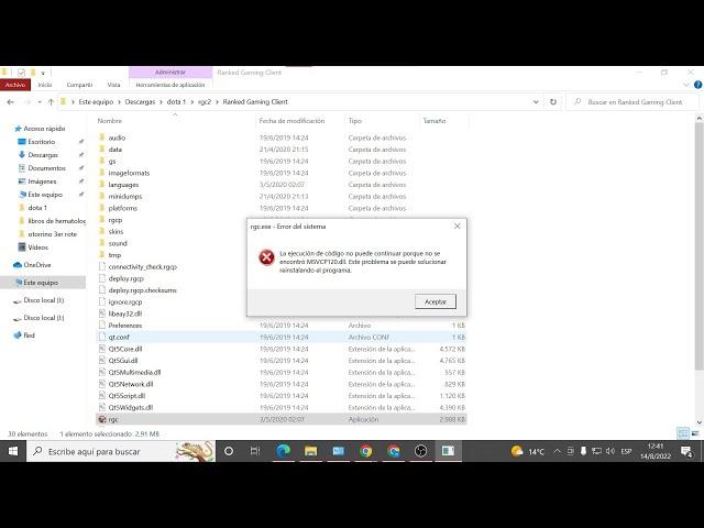 Error falta msvcp120.dll para pc en Windows (7,8,10) SOLUCIÓN DEFINITIVA (RGC) 2022  SUPER FACIL!!