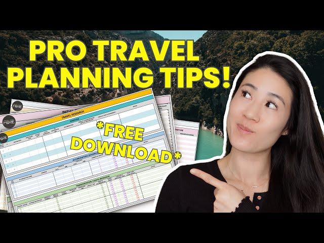 How To Plan A Travel Itinerary Like A Pro | FREE Download