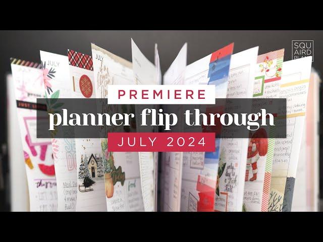 PREMIERE! JULY PLANNER FLIP THROUGH 2024 :: Completed Planner Pages in a Frankenplanner Setup