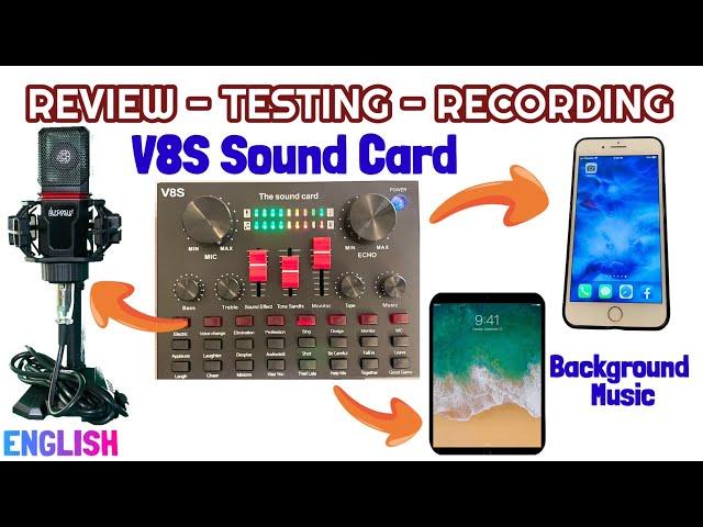 V8S Live Sound Card Detailed Review - Testing & Recording Set Up