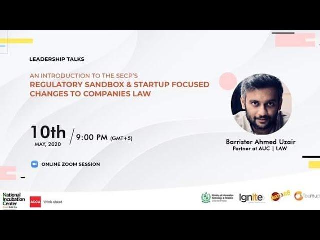 A Talk on SECP Startup Regulatory Matters With Barrister Ahmed Uzair