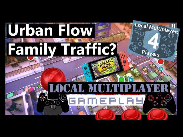 Urban Flow Traffic Control Car Game Switch 4 Player Local Co-Op - Gameplay