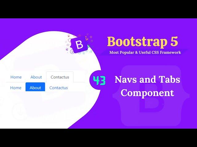 Bootstrap 5 nav and tabs component.