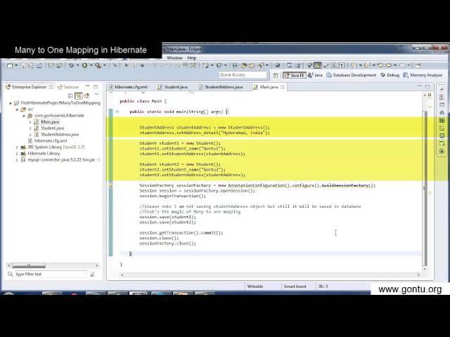 Hibernate Tutorial part 10 - Many to One Mapping in a Hibernate Application in detail